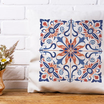 Portuguese Tile Design Pillow - Add a Touch of Portugal to Your Home