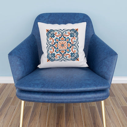 Portuguese Heritage Tile Pillow - Infuse Your Space with Timeless Elegance