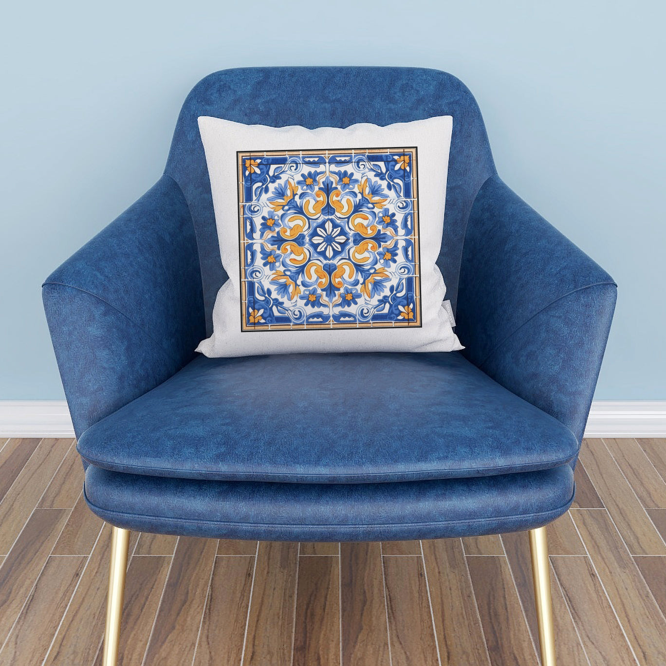 Timeless Tile Design Pillow - Embrace Portuguese Elegance