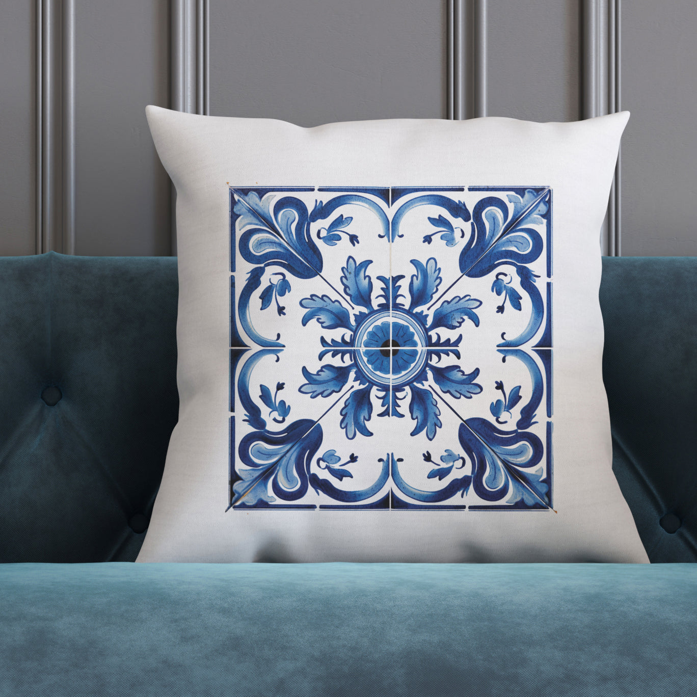 Portuguese Mosaic Tile Pillow - Add a Touch of Portugal to Your Home