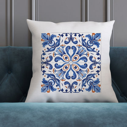 Elegant Portuguese Tile Design Pillow - Bring the Beauty of Portugal Home