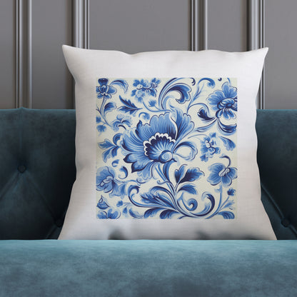 Portuguese Heritage Tile Pillow - Add Cultural Elegance to Your Home