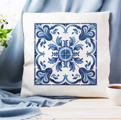 Portuguese Mosaic Tile Pillow - Add a Touch of Portugal to Your Home