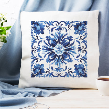 Authentic Traditional Portuguese Tile Pattern Pillow - Bring Portugal’s Artistry Home