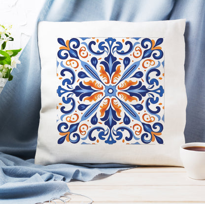 Timeless Tile Design Pillow - Embrace Portuguese Elegance