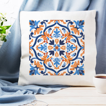 Timeless Tile Design Pillow - Embrace Portuguese Elegance