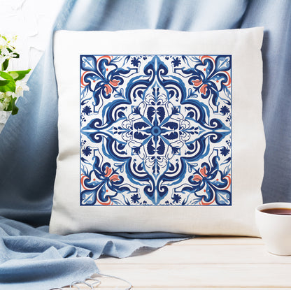 Timeless Tile Design Pillow - Embrace Portuguese Elegance