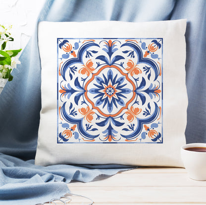 Traditional Portuguese Tile Inspired Pillow - Bring Portugal Home