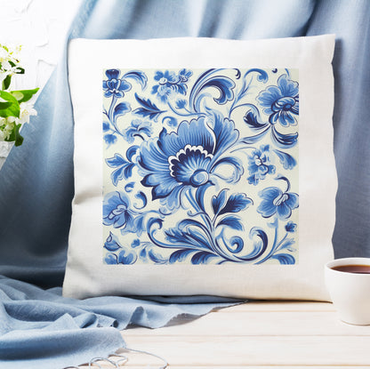 Portuguese Heritage Tile Pillow - Add Cultural Elegance to Your Home