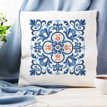 Traditional Portuguese Tile Inspired Pillow - Bring Portugal Home