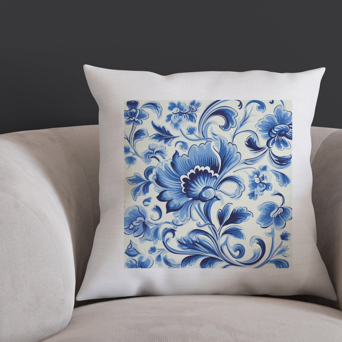 Portuguese Heritage Tile Pillow - Add Cultural Elegance to Your Home