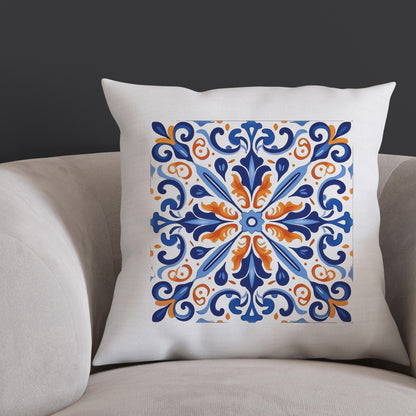 Timeless Tile Design Pillow - Embrace Portuguese Elegance