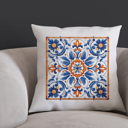 Timeless Tile Design Pillow - Embrace Portuguese Elegance