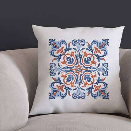 Classic Portuguese Tile Pattern Pillow - Infuse Elegance into Your Home