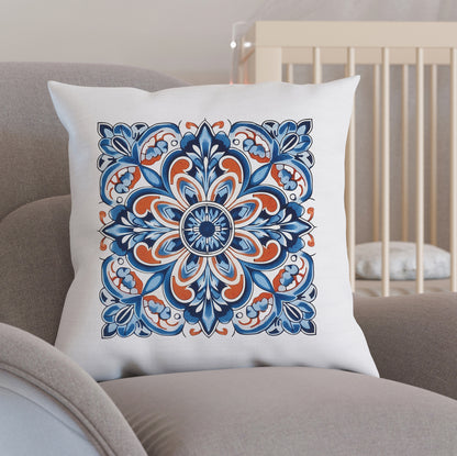 Authentic Tile Pattern Pillow - Bring Portugal's Charm to Your Home