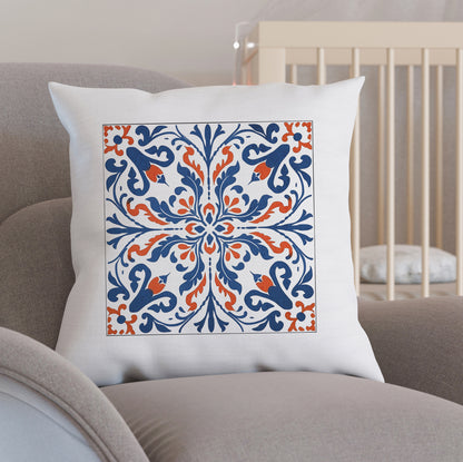 Classic Portuguese Tile Pattern Pillow - Infuse Elegance into Your Home