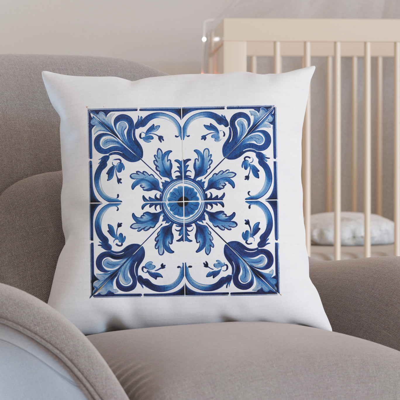 Portuguese Mosaic Tile Pillow - Add a Touch of Portugal to Your Home