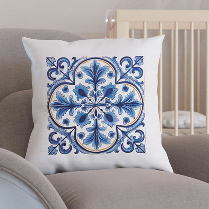 Portuguese Tile Pattern Pillow - Infuse Your Home with Timeless Elegance