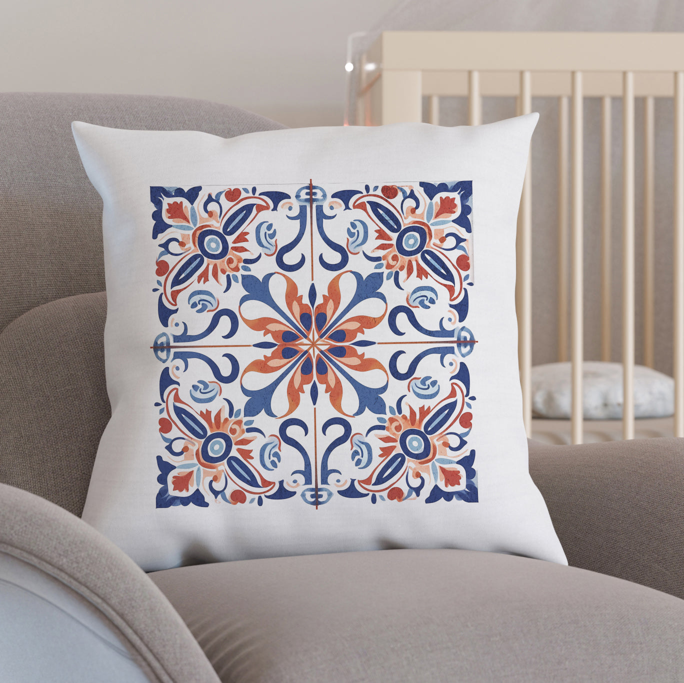 Portuguese Tile Design Pillow - Add a Touch of Portugal to Your Home