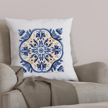 Timeless Traditional Portuguese Tile Design Pillow - Bring the Essence of Portugal Home