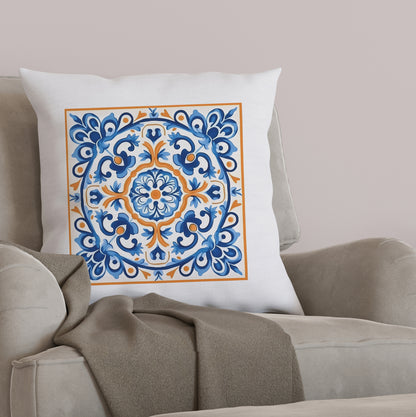 Traditional Portuguese Tile Inspired Pillow - Bring Portugal Home