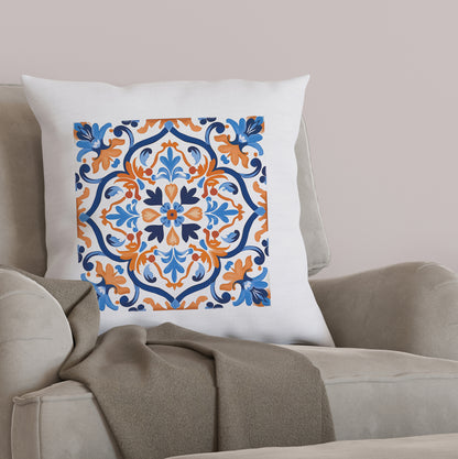 Timeless Tile Design Pillow - Embrace Portuguese Elegance