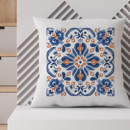 Traditional Portuguese Tile Inspired Pillow - Bring Portugal Home