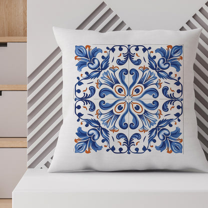 Elegant Portuguese Tile Design Pillow - Bring the Beauty of Portugal Home