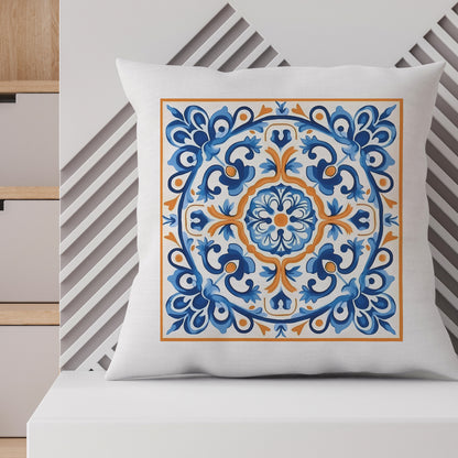 Traditional Portuguese Tile Inspired Pillow - Bring Portugal Home