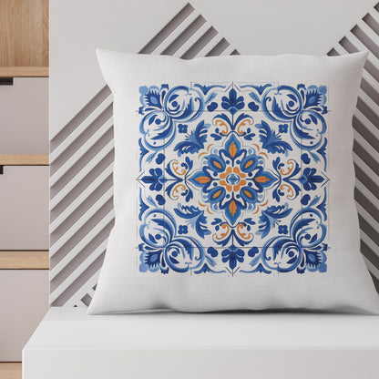 Authentic Portuguese Tile Pattern Pillow - Infuse Your Home with Elegance