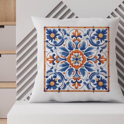 Timeless Tile Design Pillow - Embrace Portuguese Elegance