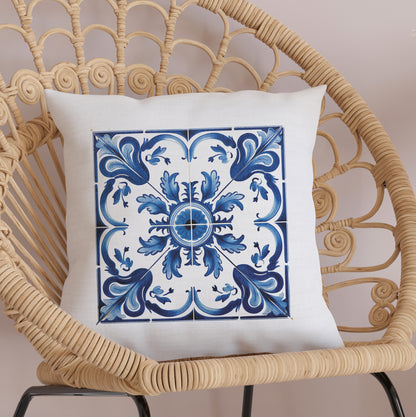 Portuguese Mosaic Tile Pillow - Add a Touch of Portugal to Your Home