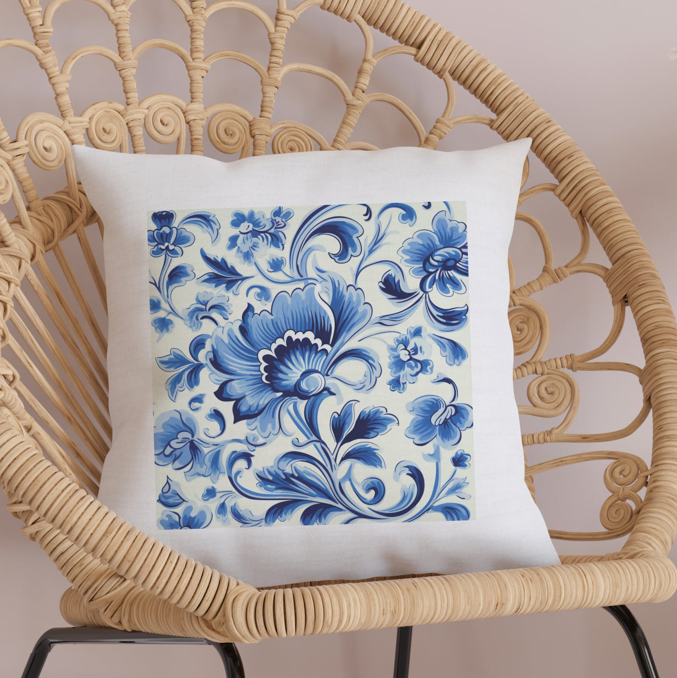 Portuguese Heritage Tile Pillow - Add Cultural Elegance to Your Home