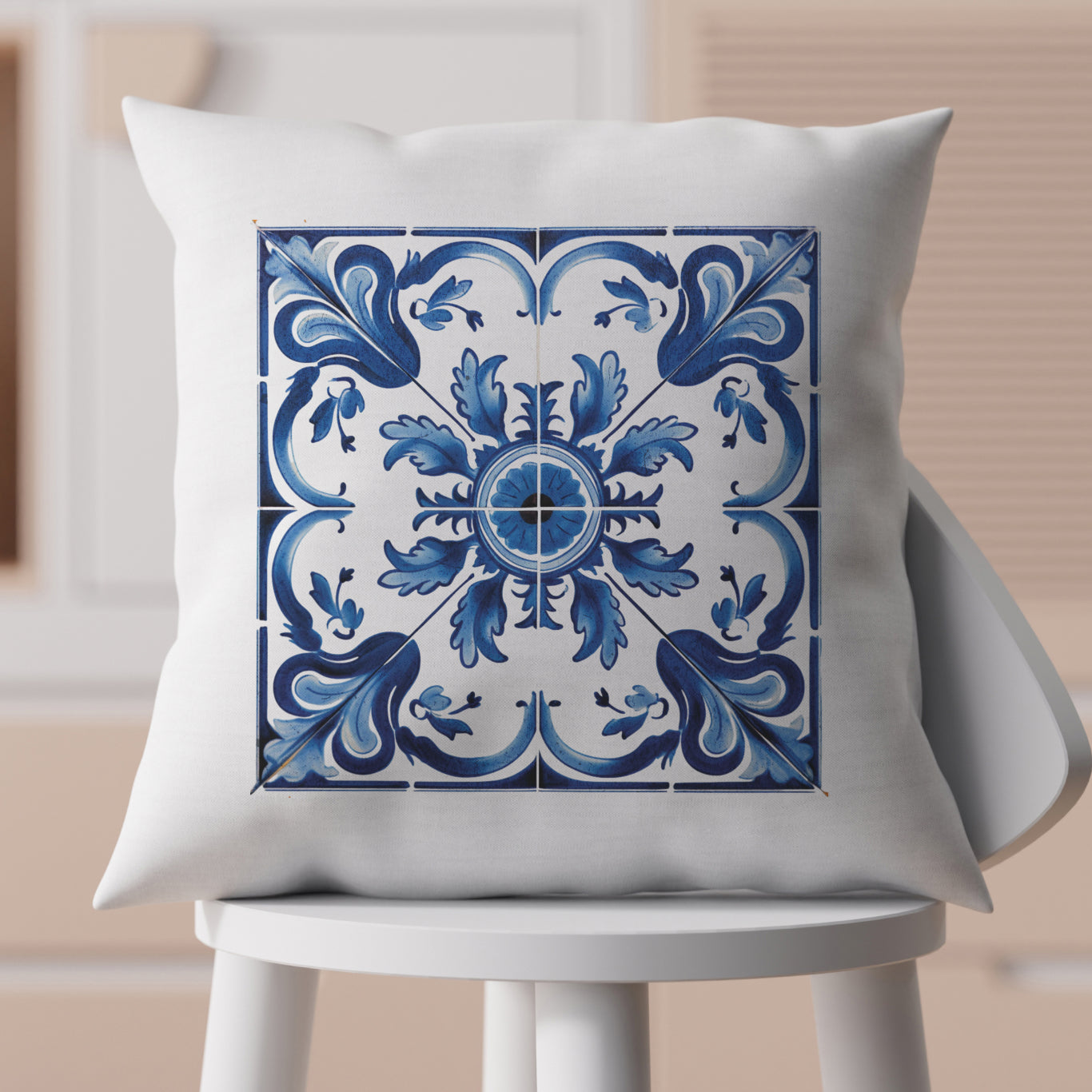 Portuguese Mosaic Tile Pillow - Add a Touch of Portugal to Your Home