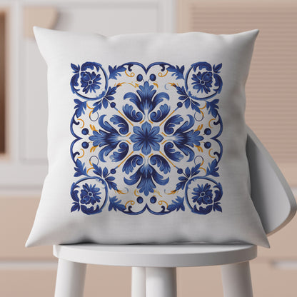 Portuguese Tile Inspired Decorative Pillow - Bring Portuguese Charm Home