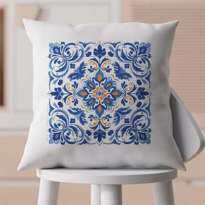 Authentic Portuguese Tile Pattern Pillow - Infuse Your Home with Elegance