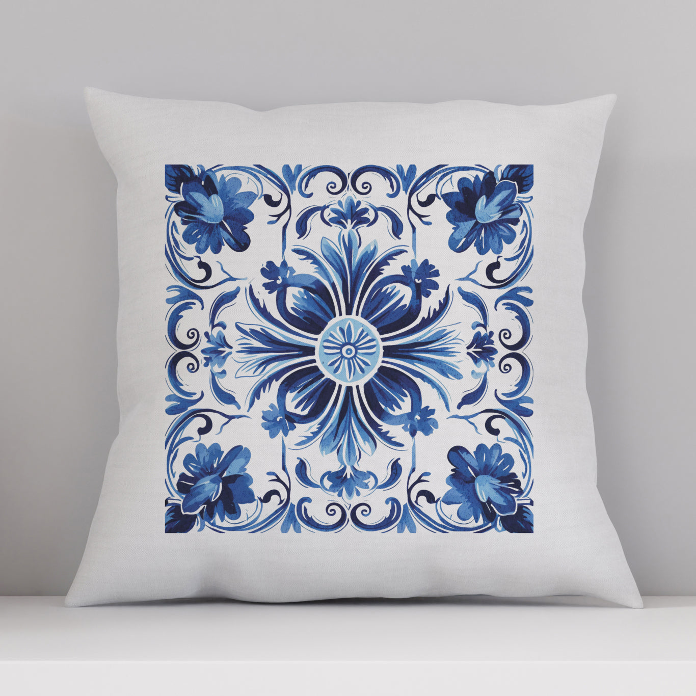 Authentic Traditional Portuguese Tile Pattern Pillow - Bring Portugal’s Artistry Home