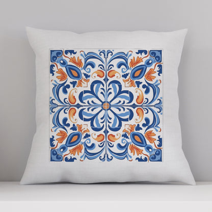 Traditional Portuguese Tile Inspired Pillow - Bring Portugal Home