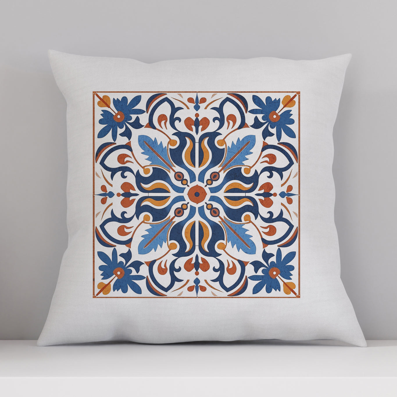 Traditional Portuguese Tile Inspired Pillow - Bring Portugal Home