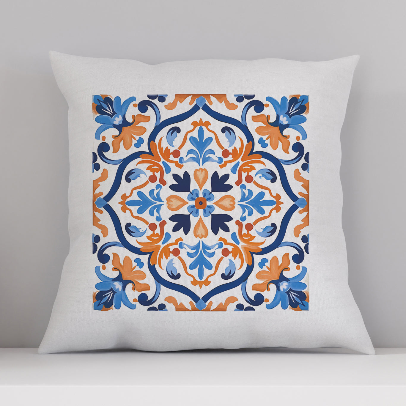 Timeless Tile Design Pillow - Embrace Portuguese Elegance