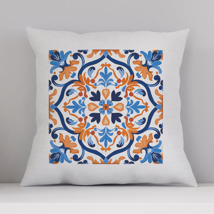 Timeless Tile Design Pillow - Embrace Portuguese Elegance