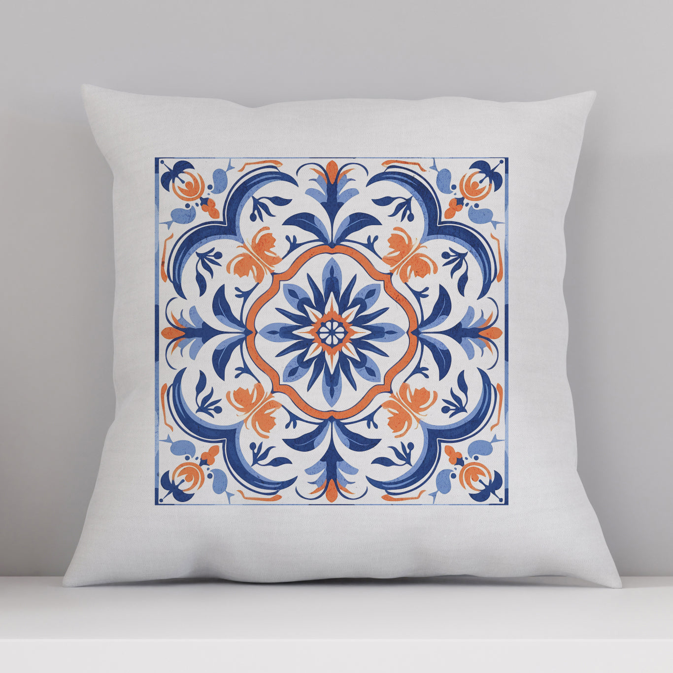 Traditional Portuguese Tile Inspired Pillow - Bring Portugal Home