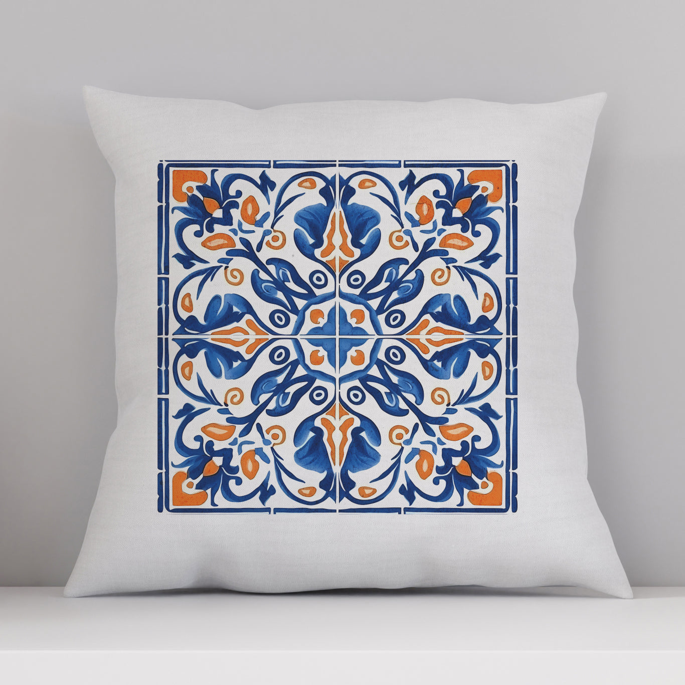 Traditional Portuguese Tile Inspired Pillow - Bring Portugal Home