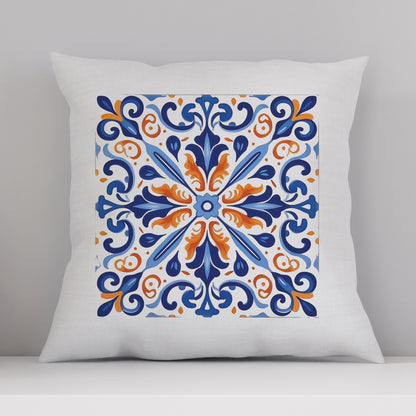 Timeless Tile Design Pillow - Embrace Portuguese Elegance