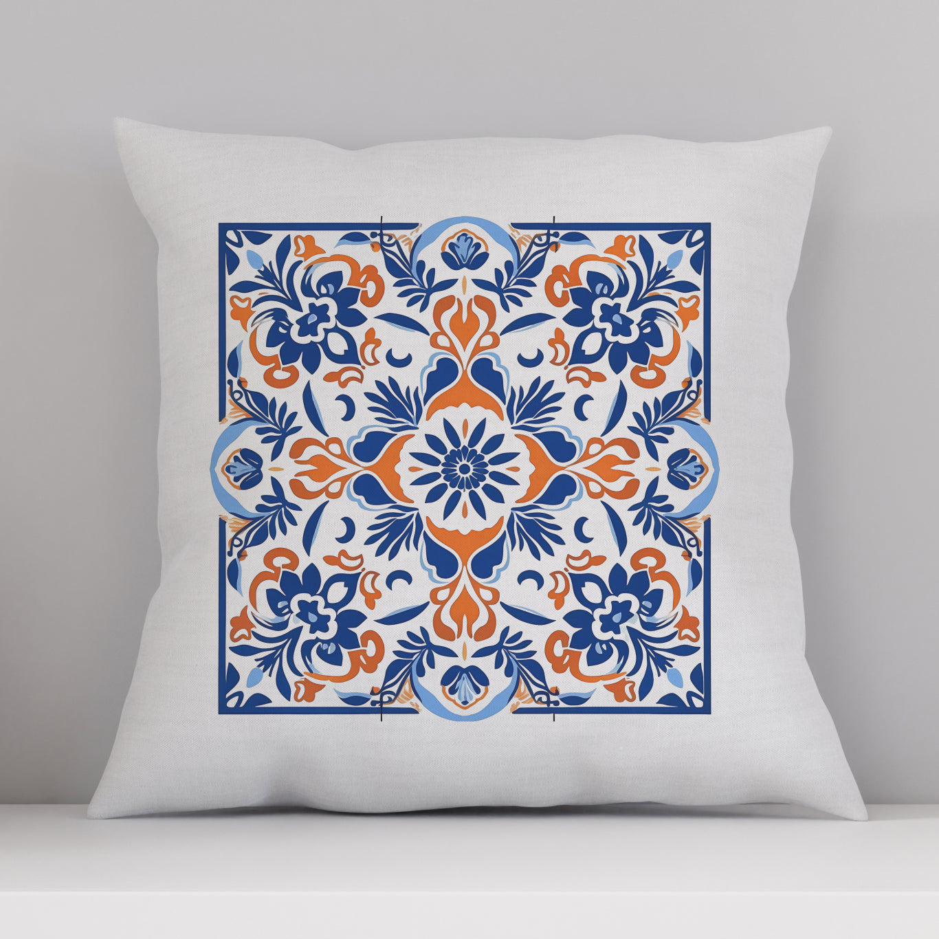 Timeless Tile Design Pillow - Embrace Portuguese Elegance