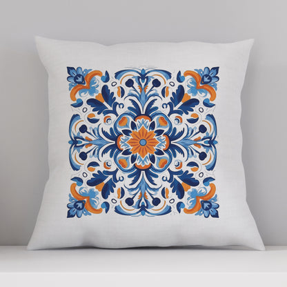 Traditional Portuguese Tile Inspired Pillow - Bring Portugal Home