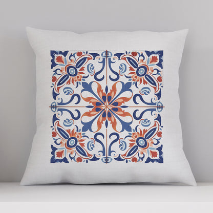 Portuguese Tile Design Pillow - Add a Touch of Portugal to Your Home