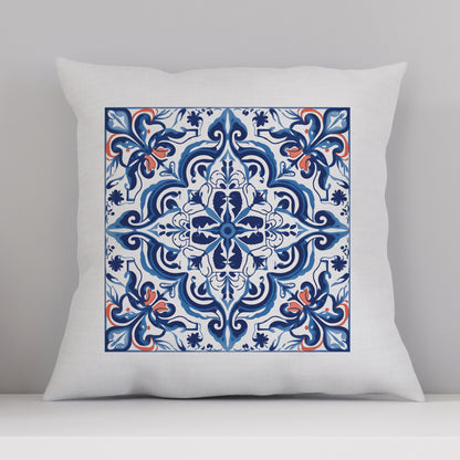 Timeless Tile Design Pillow - Embrace Portuguese Elegance