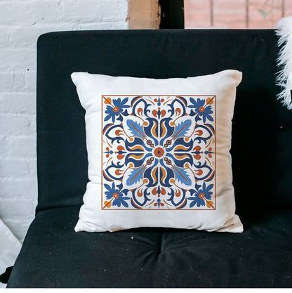 Traditional Portuguese Tile Inspired Pillow - Bring Portugal Home