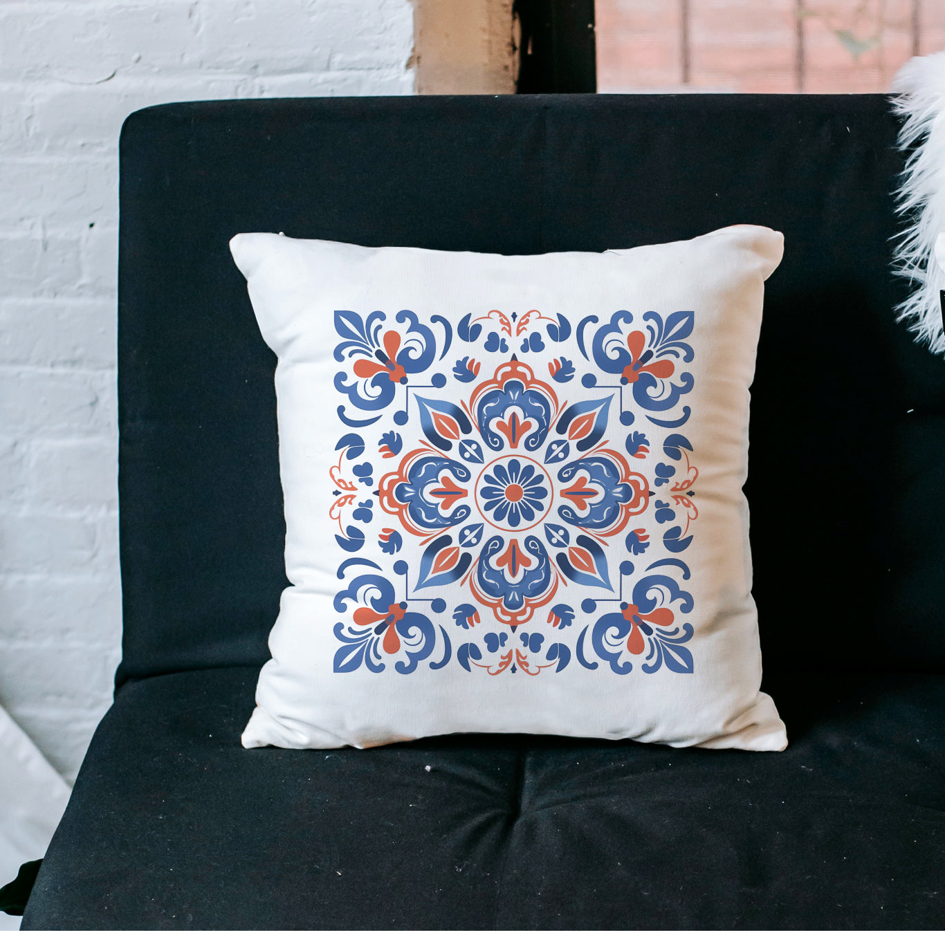 Traditional Portuguese Tile Inspired Pillow - Bring Portugal Home